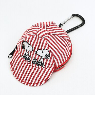 スヌーピー キャップポーチ ヒッコリー レッド SNOOPY