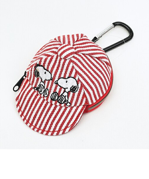スヌーピー キャップポーチ ヒッコリー レッド SNOOPY