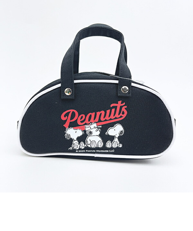 スヌーピー レトロバッグポーチ ブラック SNOOPY