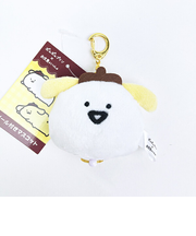 サンリオ ポムポムプリン×お文具といっしょ リール付きマスコット (1) お文具さん Sanrio