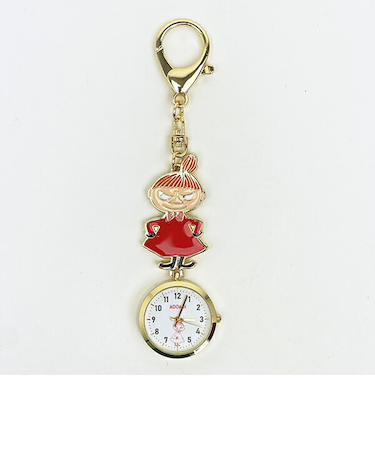 ムーミン リトルミイ キーチェーンウォッチ 時計 懐中時計 レッド MOOMIN