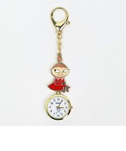 ムーミン リトルミイ キーチェーンウォッチ 時計 懐中時計 ネイビー MOOMIN
