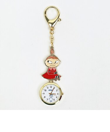 ムーミン リトルミイ キーチェーンウォッチ 時計 懐中時計 ネイビー MOOMIN