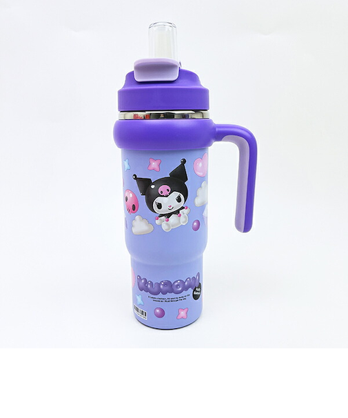サンリオ クロミ ハンドル付2WAYストローステンレスタンブラー 水筒 ランチ Sanrio
