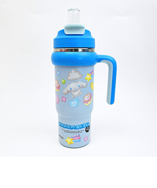 サンリオ シナモロール ハンドル付2WAYストローステンレスタンブラー 水筒 ランチ シナモン Sanrio