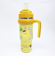 サンリオ ポムポムプリン ハンドル付2WAYストローステンレスタンブラー 水筒 ランチ Sanrio