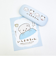 いしよわちゃん 眼鏡ケース フェイス 整列 ブルー