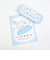いしよわちゃん 眼鏡ケース フェイス 整列 ブルー
