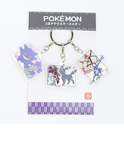 ポケットモンスター 3連アクリルキーホルダー 和柄 ゲンガー・ブラッキー・ゲッコウガ ポケモン