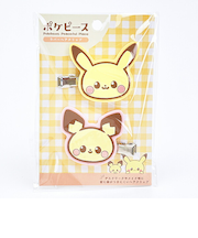 ポケットモンスター ラバーヘアクリップ ピカチュウ＆ピチュー ポケピース ポケモン