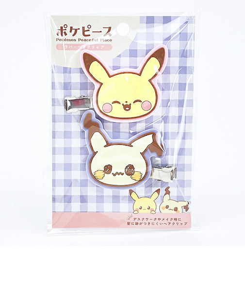 ポケットモンスター ラバーヘアクリップ ピカチュウ＆ミミッキュ ポケピース ポケモン