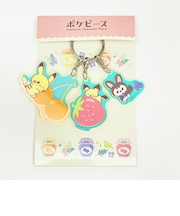 ポケットモンスター オーロラアクリルキーホルダー ピカチュウ・ピチュー・エモンガ ポケピース ポケモン