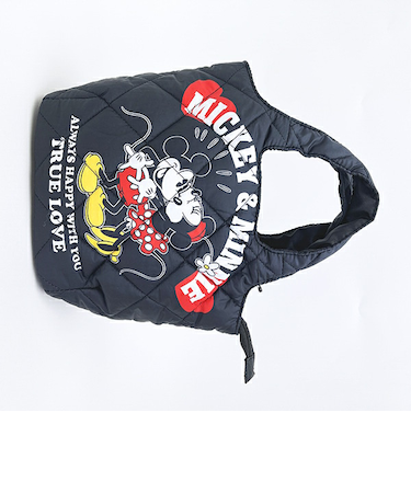 ディズニー ミッキー＆ミニー 中綿ミニトートバッグ  Disney