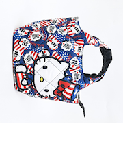 サンリオ ハローキティ 中綿ミニトートバッグ アメリカ総柄 ランチ Sanrio