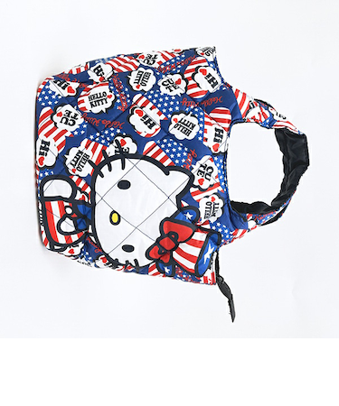 サンリオ ハローキティ 中綿ミニトートバッグ アメリカ総柄 ランチ Sanrio