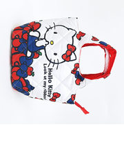 サンリオ ハローキティ 中綿ミニトートバッグ リボン総柄 ランチ Sanrio