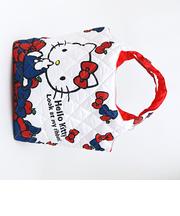 サンリオ ハローキティ 中綿キルティングトートバッグ(大) リボン総柄 Sanrio