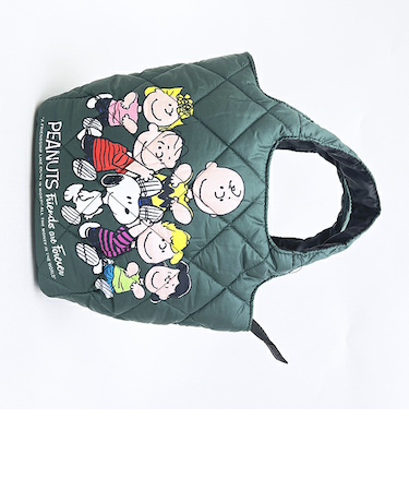 スヌーピー キャラ集合 中綿ミニトートバッグ  SNOOPY