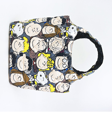 スヌーピー キャラクター総柄 中綿トートバッグ SNOOPY