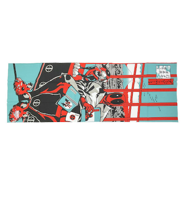 MERVEL デッドプール 格子に富士 手ぬぐい タオル 文具