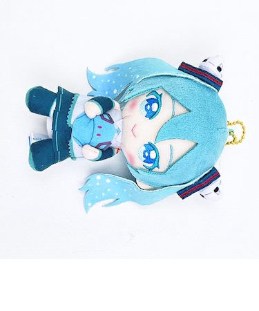 初音ミク ×ダブルオーガンダム Chibiぬいおすわりマスコット ぬいぐるみ