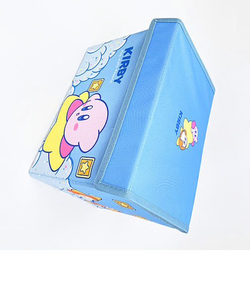 星のカービィ お空ブル- フタ付き折りたたみ収納ボックス