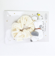 スヌーピー マスコット付きシュシュ アイボリー SNOOPY