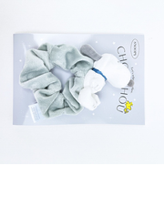 スヌーピー マスコット付きシュシュ グレー SNOOPY