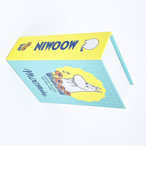 ムーミン ブック型ボックス color of funny ショートワイド MOOMIN