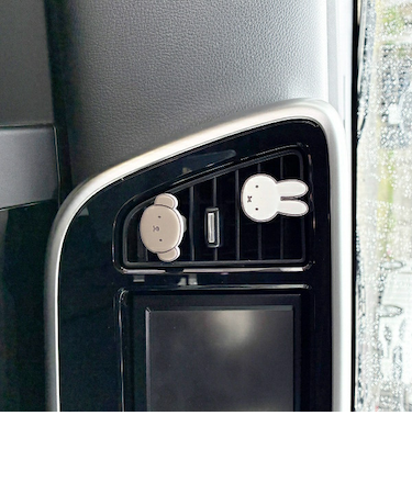 ミッフィー エアコンルーバーアクセサリー ミッフィー＆ボリス カー用品 miffy