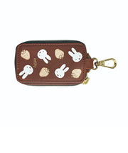 ミッフィー miffy スマートキーカバー 4 いちご ブラウン キーケース カー用品