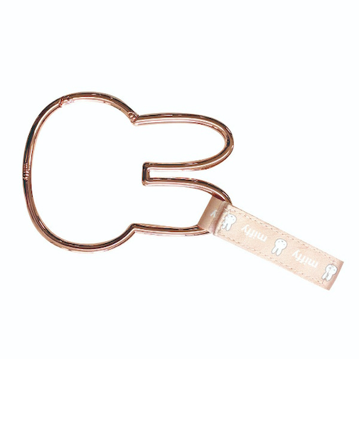 ミッフィー miffy ヘッドレストカラビナフック ピンクゴールド カー用品