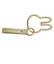 ミッフィー miffy カラビナスマートキーホルダー ゴールド ストラップ フェイス カー用品