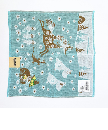 ムーミン かけっこ 三重ガーゼハンカチ MOOMIN