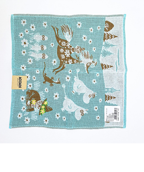 ムーミン かけっこ 三重ガーゼハンカチ MOOMIN