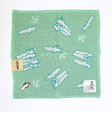 ムーミン ニョロニョロ 三重ガーゼハンカチ MOOMIN