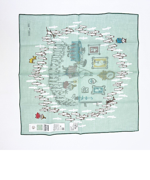 ムーミン ニョロニョロ＆リトルミイ リバーシブルランチクロス MOOMIN