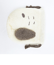 スヌーピー ふわふわフェイス巾着 すやすや SNOOPY