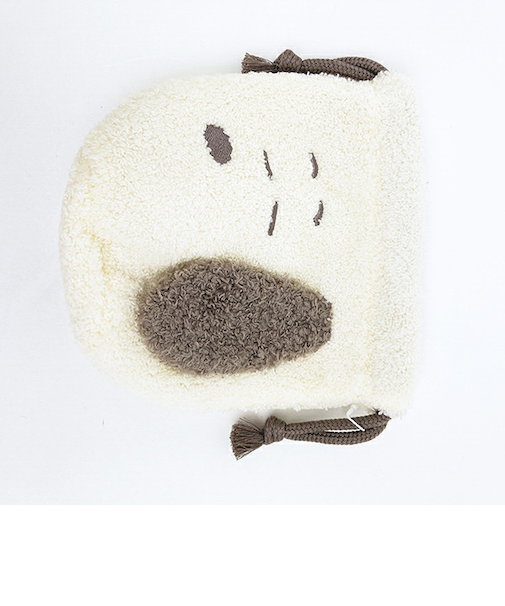 スヌーピー ふわふわフェイス巾着 すやすや SNOOPY