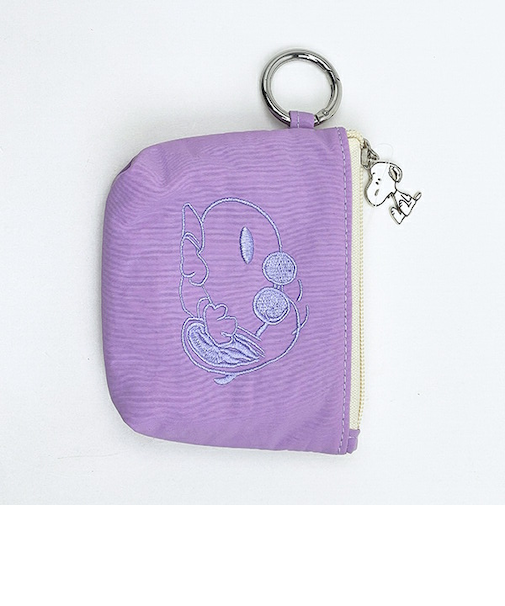 スヌーピー ジョークール カラーミニポーチ パープル SNOOPY