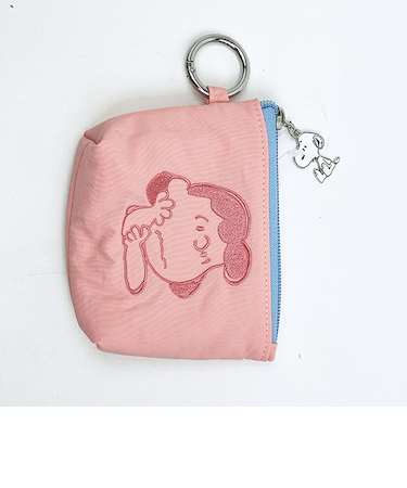 スヌーピー ルーシー カラーミニポーチ ピンク SNOOPY