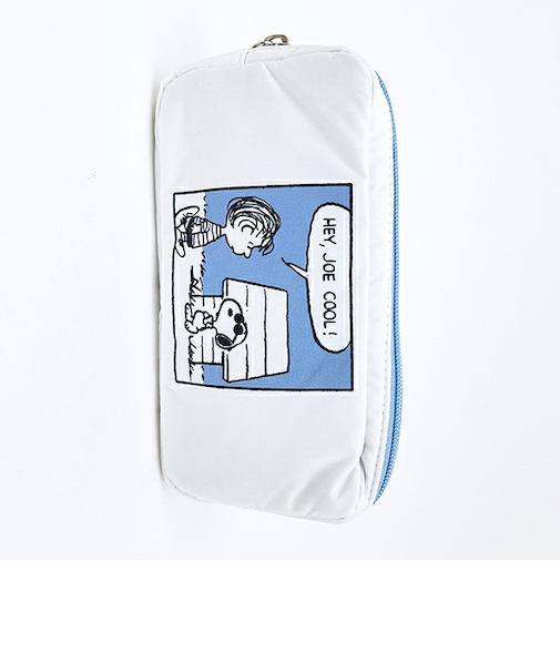 スヌーピー ポーチ (ブルー) コミック SNOOPY