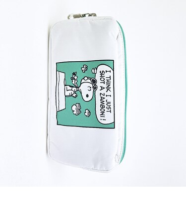 スヌーピー ポーチ (グリーン) コミック SNOOPY