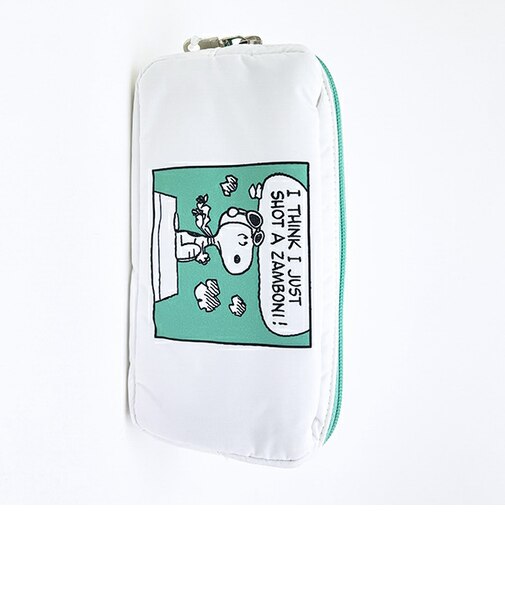 スヌーピー ポーチ (グリーン) コミック SNOOPY