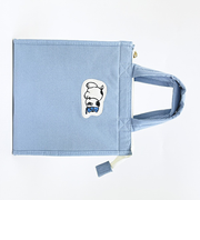 スヌーピー オラフ ランチトートバッグ ブルー アップリケ SNOOPY