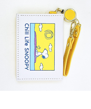 スヌーピー チルライフ  2つ折りパスケース ICカードケース SNOOPY