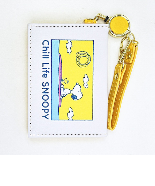 スヌーピー チルライフ  2つ折りパスケース ICカードケース SNOOPY