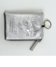 スヌーピー パスポーチ シルバー メタリック 定期入れ SNOOPY