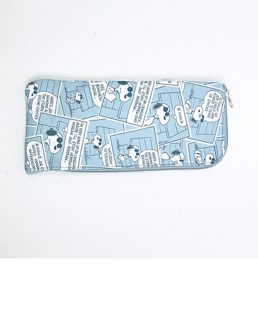 スヌーピー 耐熱ポーチ(S) ブルー コミック トラベル SNOOPY