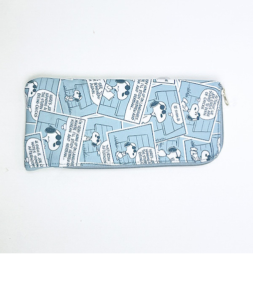 スヌーピー 耐熱ポーチ(S) ブルー コミック トラベル SNOOPY